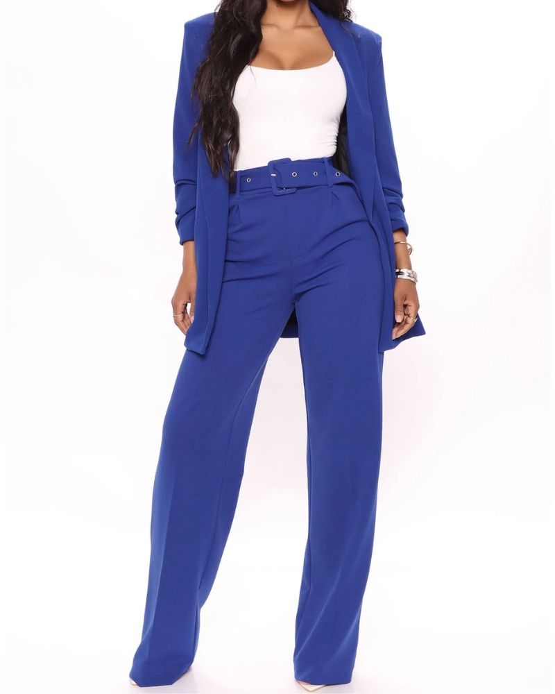 Celine Belted Wide Leg Pant