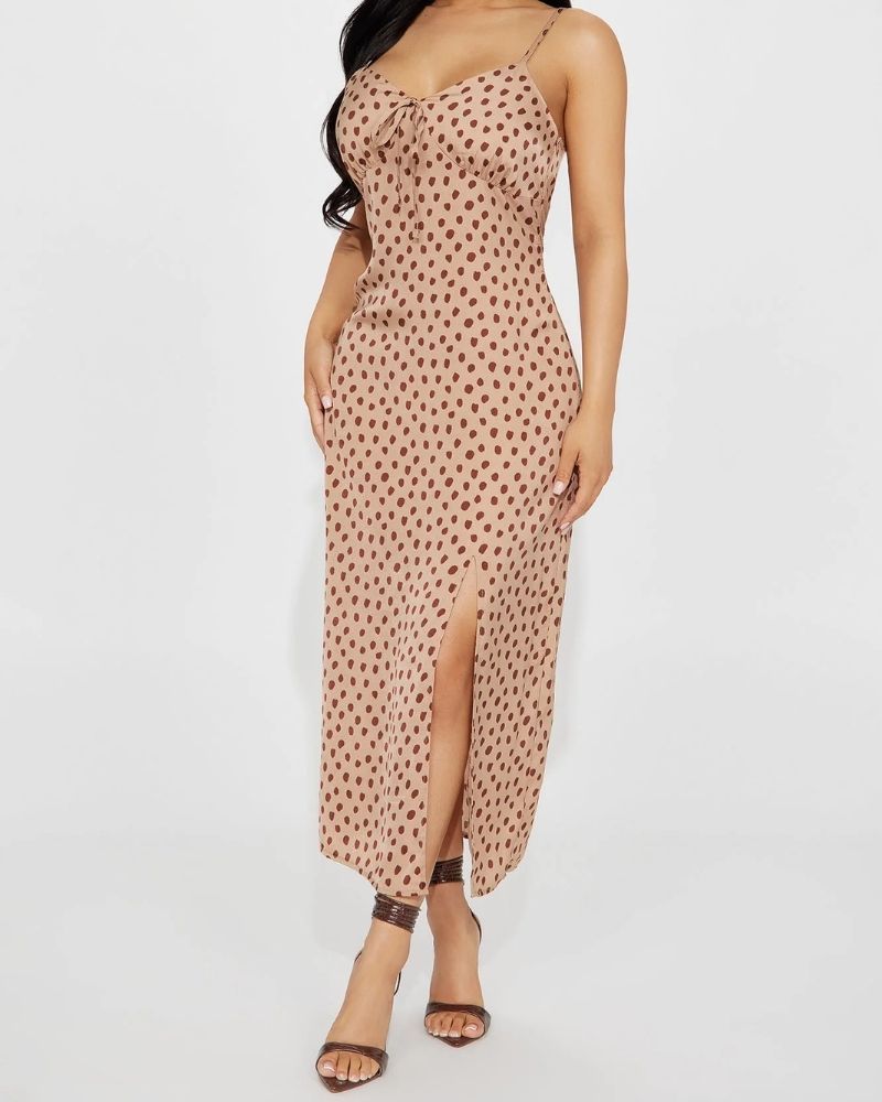 Elaine Satin Maxi Dress