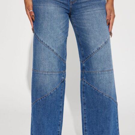 Isabella Drop Waist Tinted Baggy Jeans