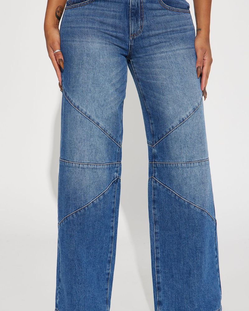 Isabella Drop Waist Tinted Baggy Jeans