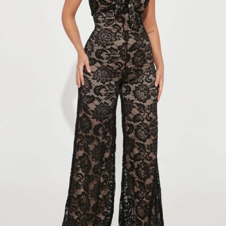 Living Life To The Max Lace Jumpsuit