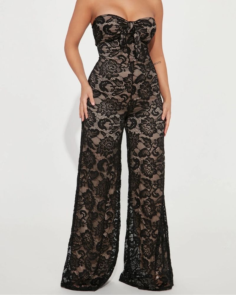 Living Life To The Max Lace Jumpsuit