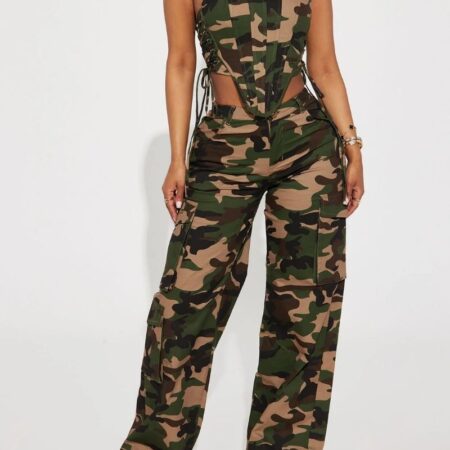 Nikki Camo Pant Set